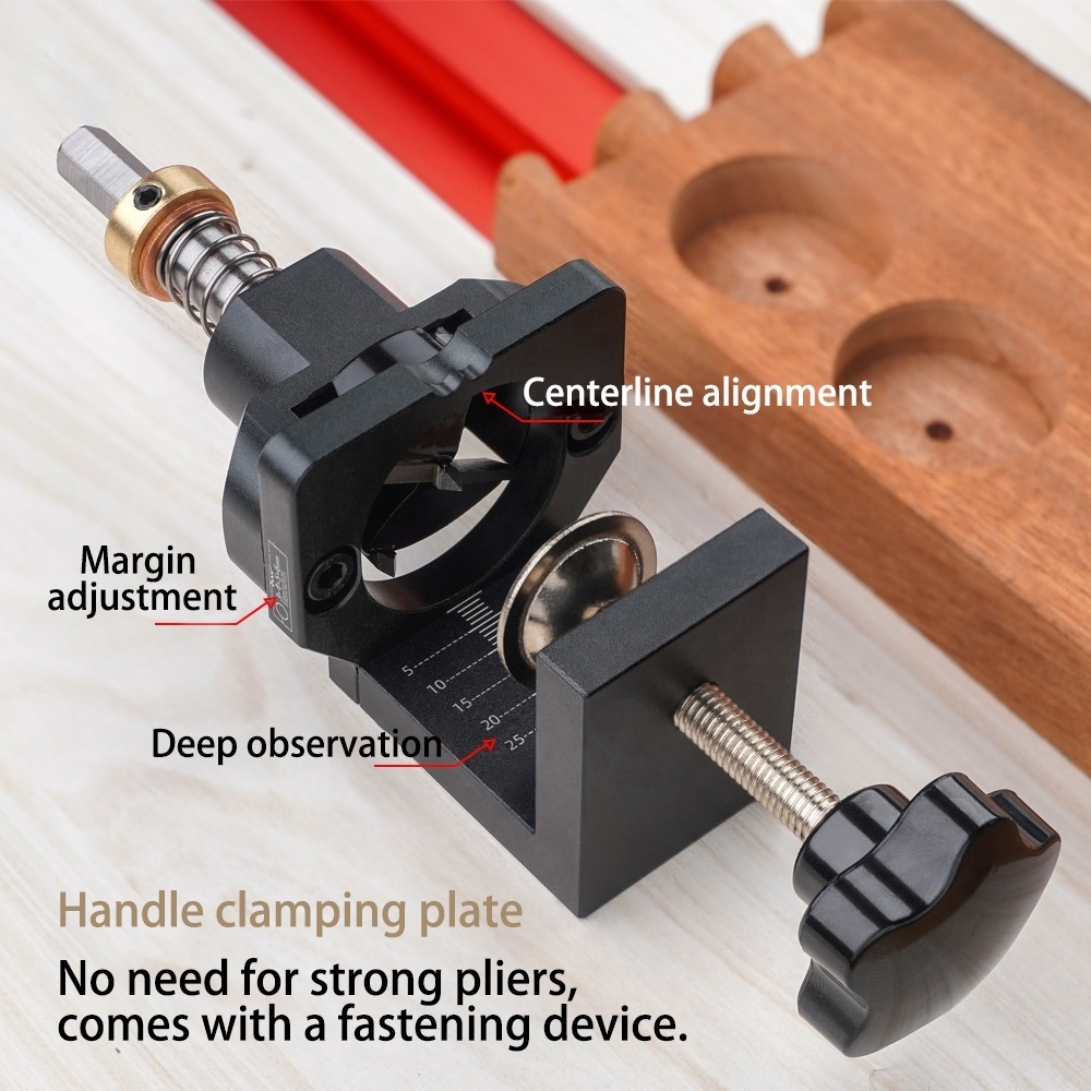 35MM Cup Style Cabinet door Hinge Boring woodworking positioner  Dowel Jig