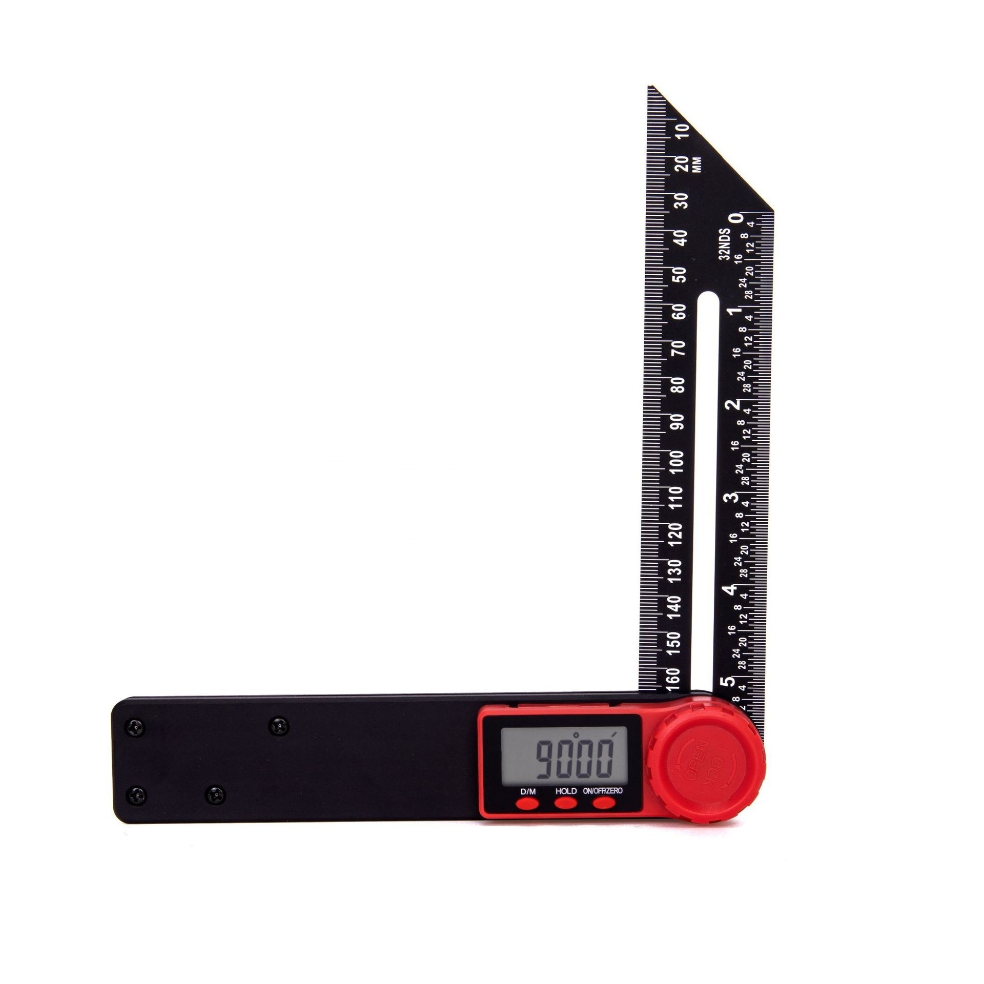 2 in 1 Digital Protractor Ruler 180mm Meter Angle Gauge Digital Angle Finder