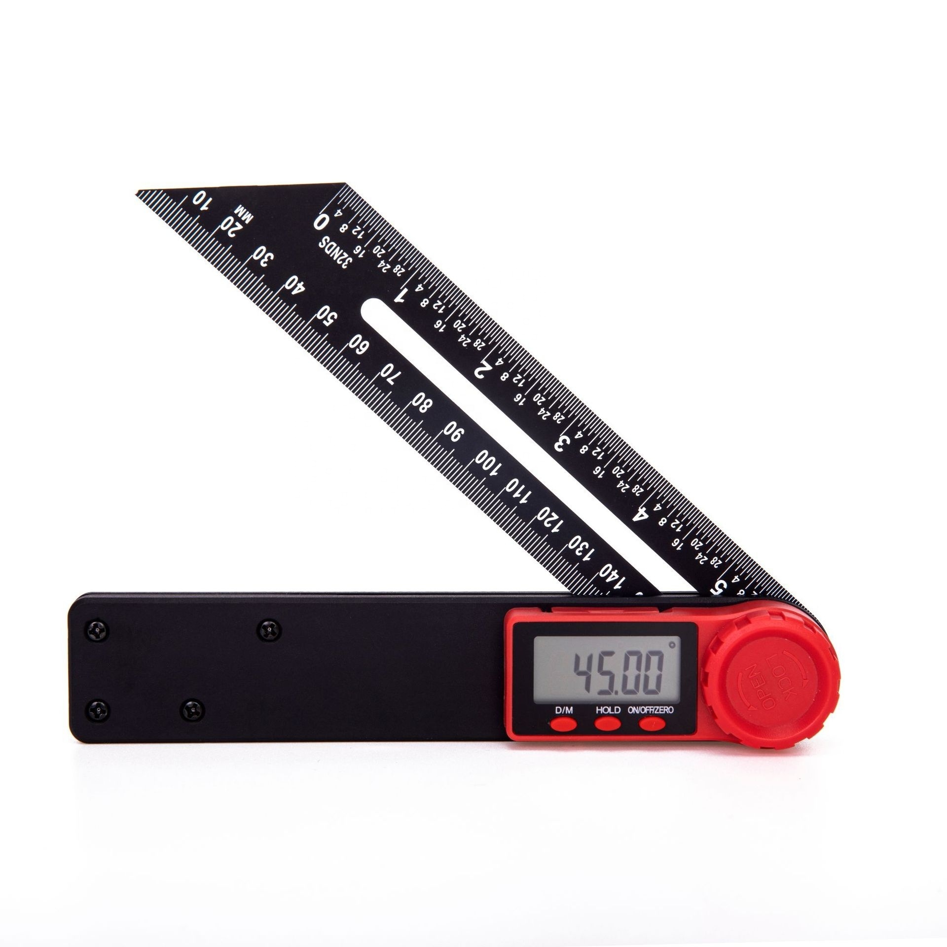 2 in 1 Digital Protractor Ruler 180mm Meter Angle Gauge Digital Angle Finder