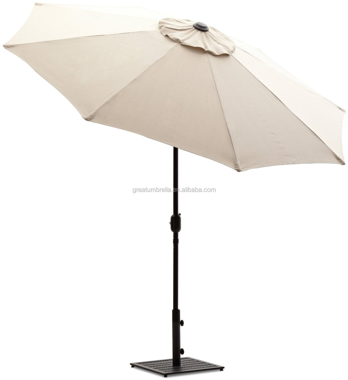 2019 New Coming High Commercial Grade Hand Crank Outdoor Parasol Garden Umbrella for Sale