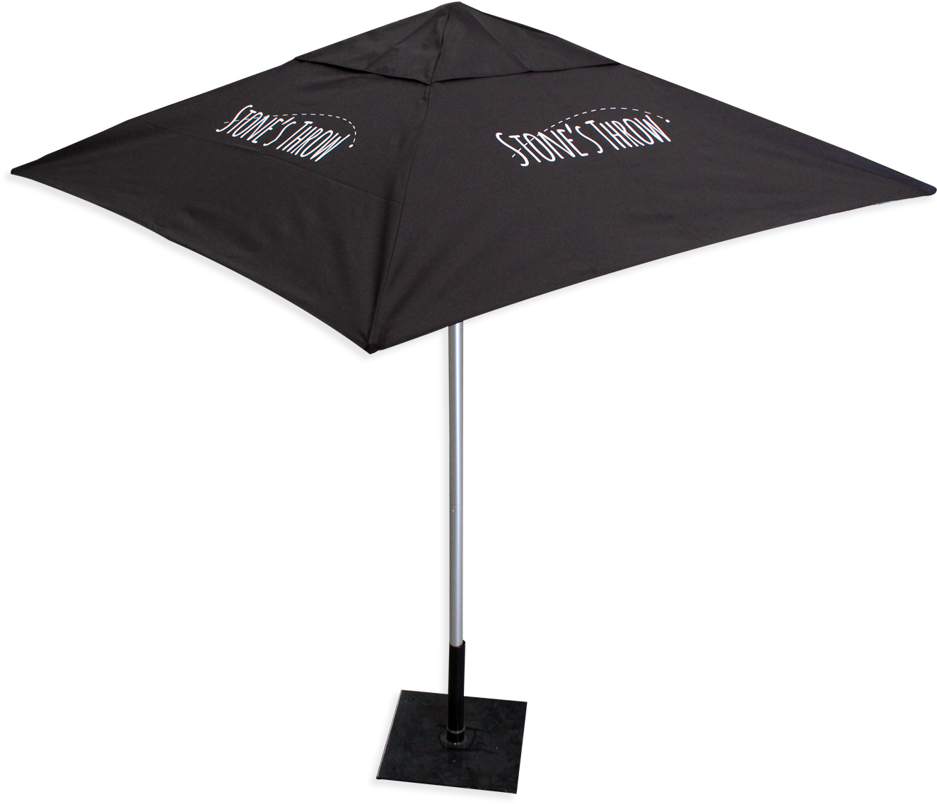 3m x 3m Square Custom Printed Premium Saville Umbrella 13 Ft Advertising Square Umbrella Commercial Grade Umbrella for Bar