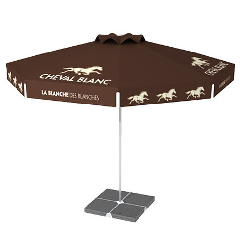 ROUND MARKET UMBRELLA - 10 FT, METAL FRAME WITH BASE, POLYESTER CANOPY  for breweries, pubs, bars,restaurants beer festivals.