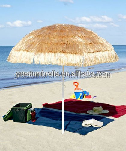 New Design Thatched Roof sun protection thatch beach umbrella