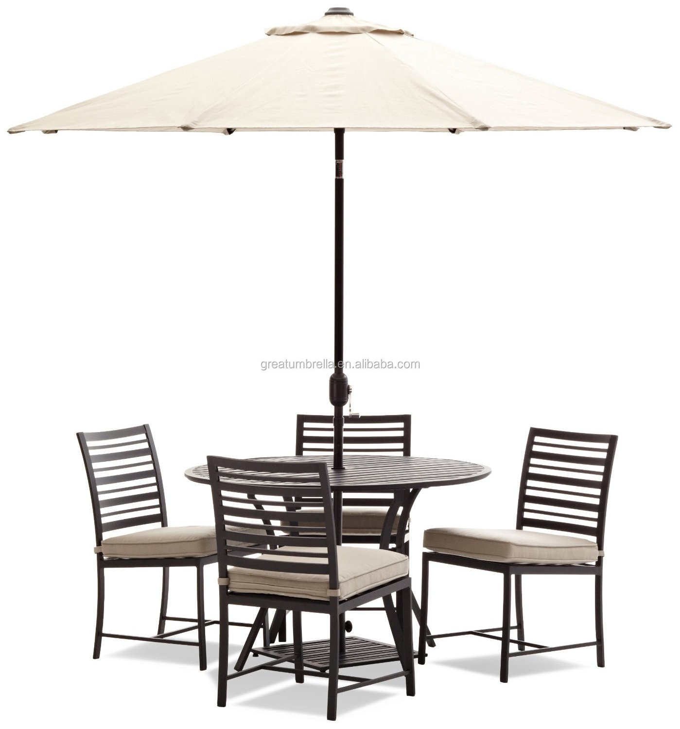 2019 New Coming High Commercial Grade Hand Crank Outdoor Parasol Garden Umbrella for Sale