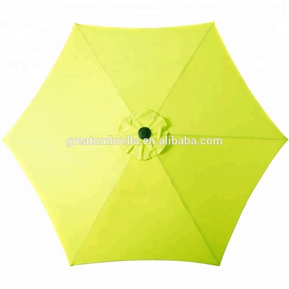 2020 new coming Hand Open Most Durable 2meter 6ribs Normal Size Outdoor commercial grade sun garden umbrellas