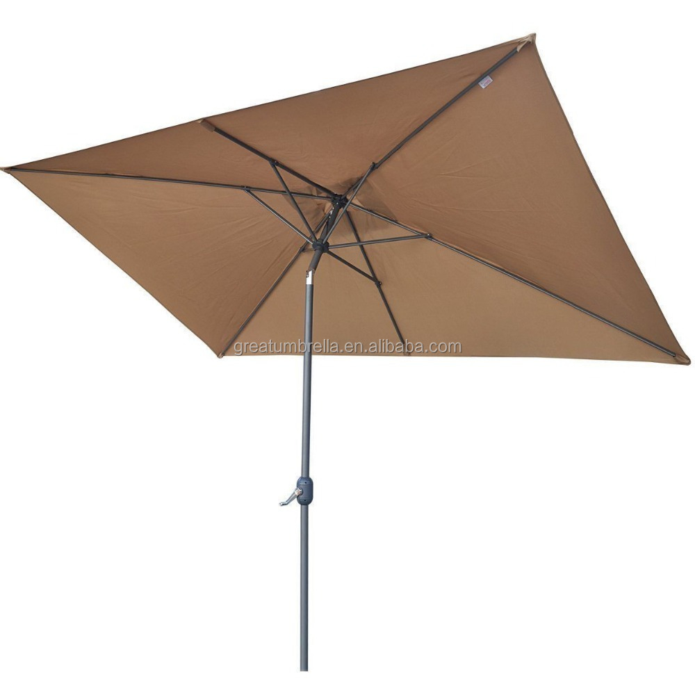 Deluxe roman outdoor aluminum frame double canopy cantilever big square patio umbrella