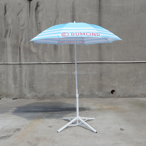 Blue Portable Sun Shade beach Umbrella with Tripod Base