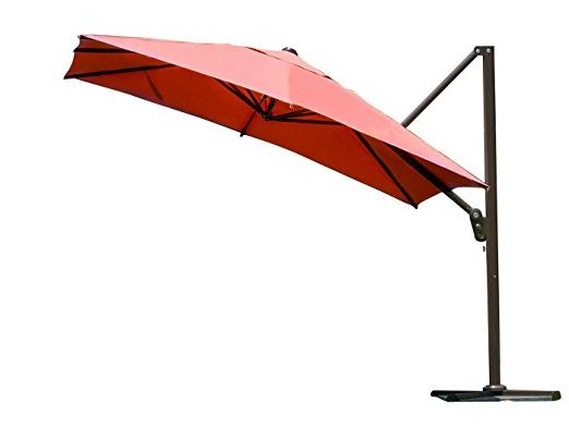 market outdoor patio garden 10 foot 8ribs Waterproof pool square hanging umbrella