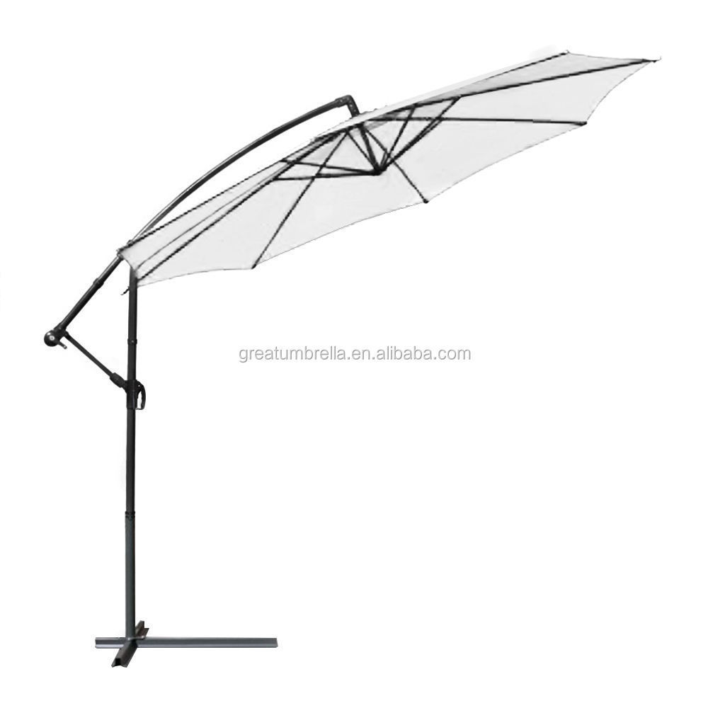 nice quality garden patio large size 10foot 3meter hotel restaurant outdoor hanging cantilever umbrella