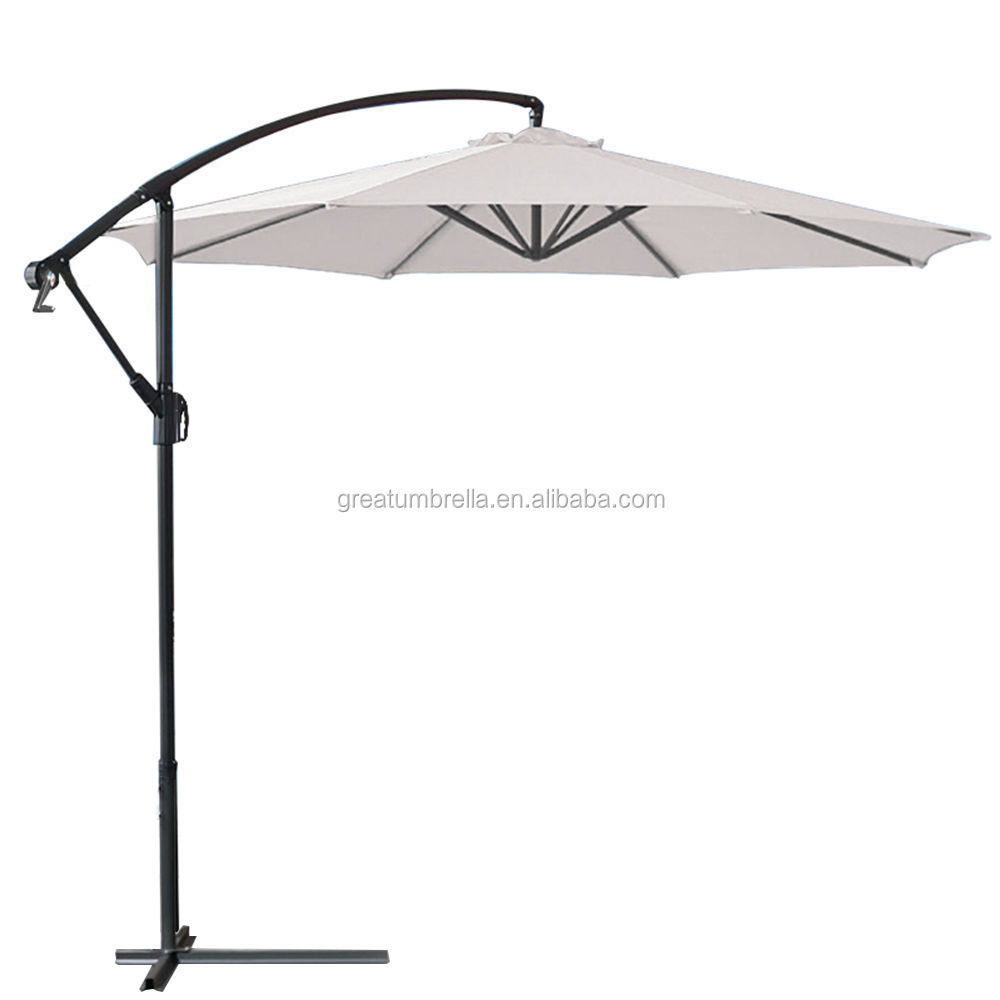 nice quality garden patio large size 10foot 3meter hotel restaurant outdoor hanging cantilever umbrella