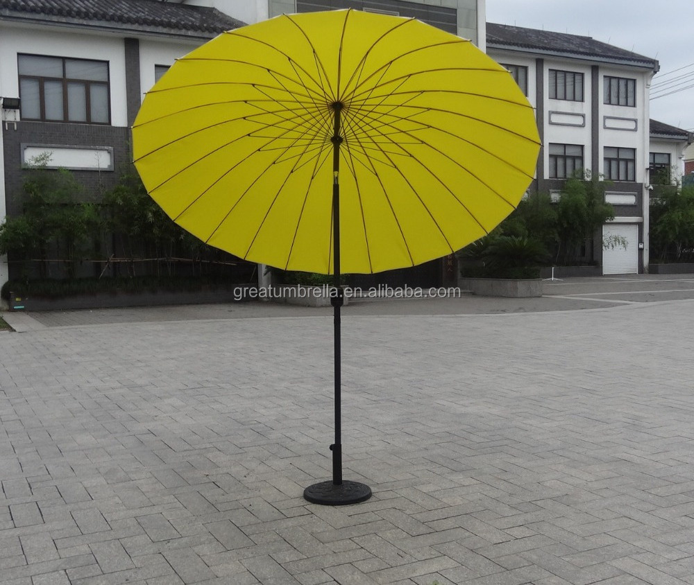 China Manufacturer 24 Ribs Tilt Mechanism Patio Umbrella