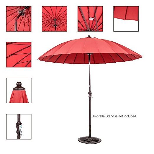 new coming Paradise Patio Umbrella Parasol 2.7M aluminium frame garden waterproof polyester patio outdoor umbrella