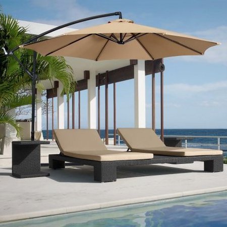 3 meter 10 foot China manufacturer Wholesale cheap Hanging Banana Cantilever Offset Pool umbrellas Patio Parasol Outdoor