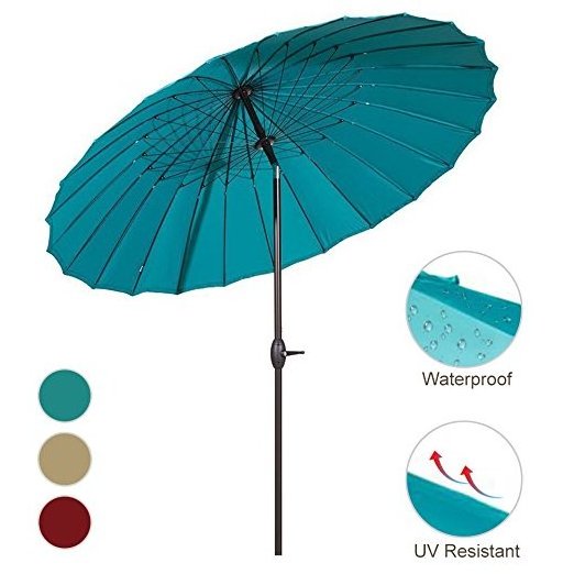 8.5ft large commercial poolside umbrella China factory sun shade umbrellas for swimming pools