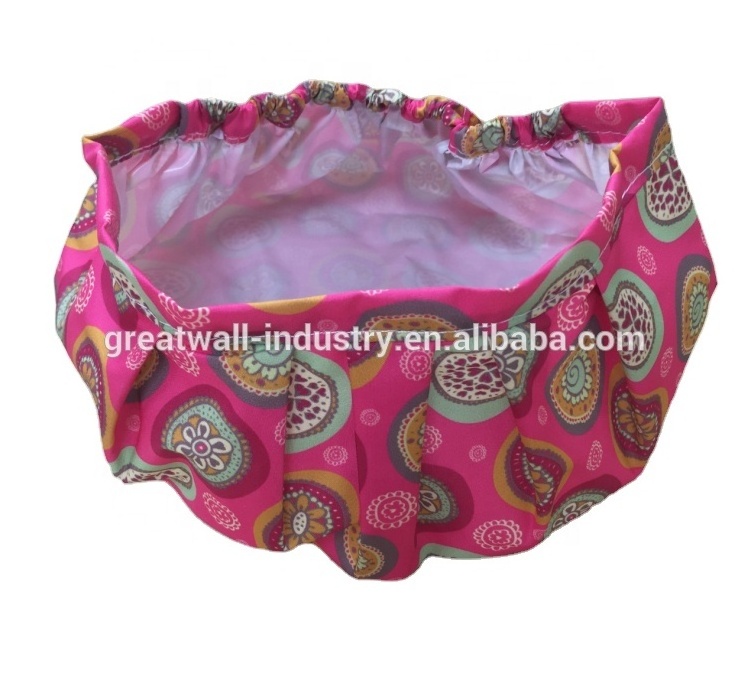 Customized turban shower cap waterproof wholesale with silicone seal