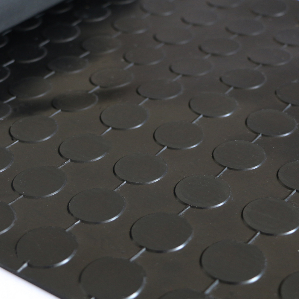 Round Stud Rubber Sheet/Coin Sheeting in Roll/Anti-slip Coin Rubber Mat