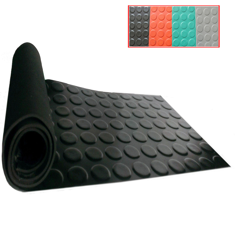 Coin Rubber Flooring/Anti-slip Rubber Mat Round Stud Rubber Sheet