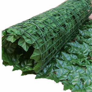 Custom Wall Decoration Leaves Hedge Roll Artificial Fence Green Privacy Faux Plastic 1x3m Plastic Flowers Plastic Leaf Foliage