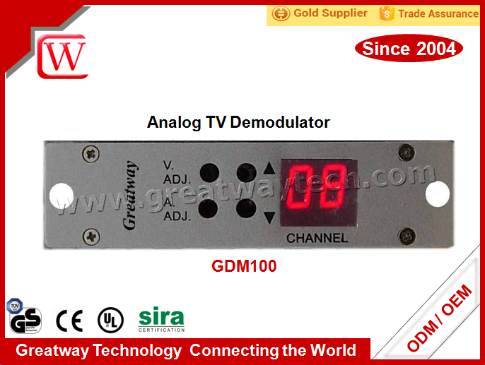 Video and Audio Outputs Adjustable Mini Agile TV Decoder CATV CCTV Video Surveillance Modular Mini Agile TV Demodulator Encoder