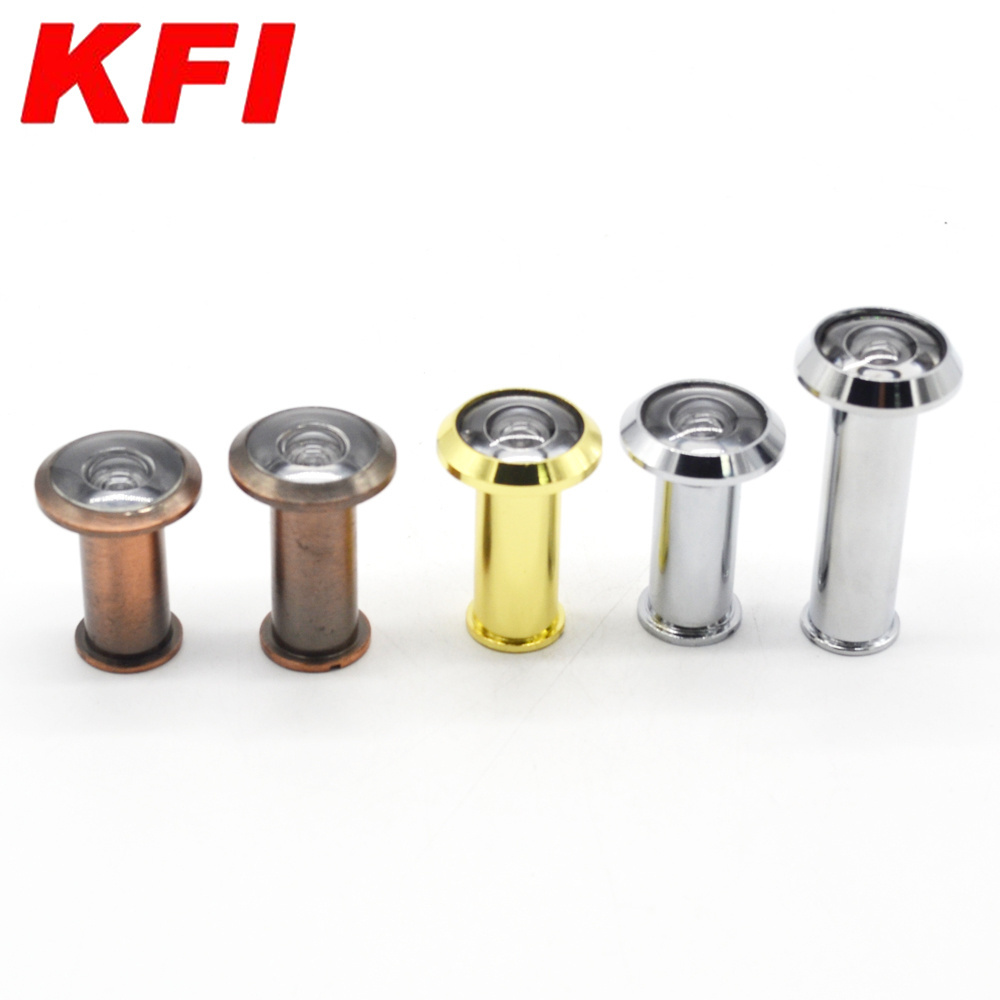 Factory price zinc alloy good quality 180 degree door viewer peephole glass lens for wood door