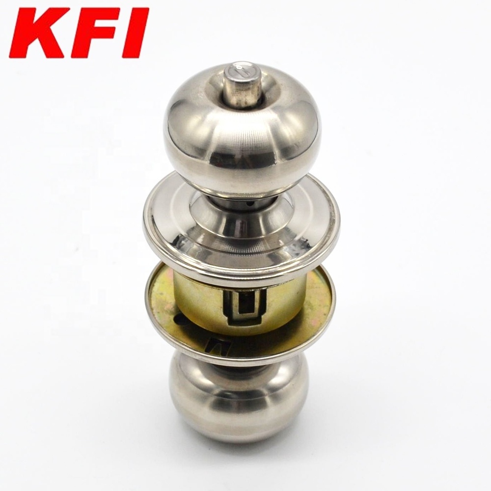 Hot Sale Stainless Steel Cylindrical Round Knob Door Lock Privacy Bathroom Bedroom Interior Doorknobs