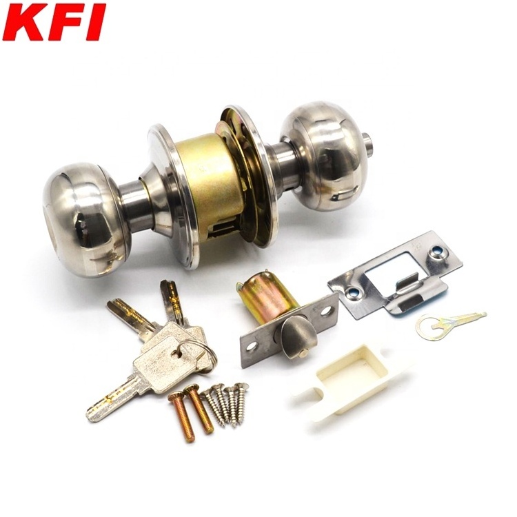 Stainless Steel round knob door lock