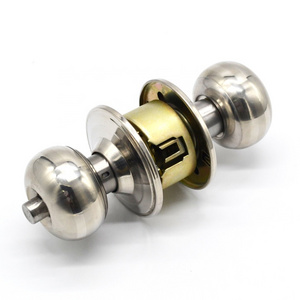 Hot Sale Stainless Steel Cylindrical Round Knob Door Lock Privacy Bathroom Bedroom Interior Doorknobs