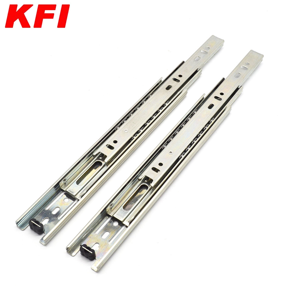 China factory price heavy duty furniture telescopic channel ball bearing rail kitchen drawer slide