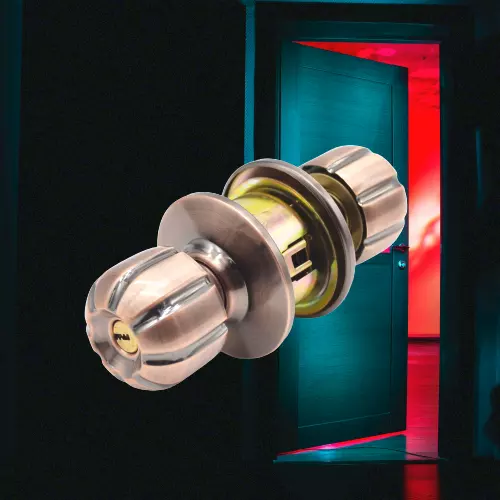 Top Quality Latch Commercial Cylinder Entry Double Door Lock for Bedroom