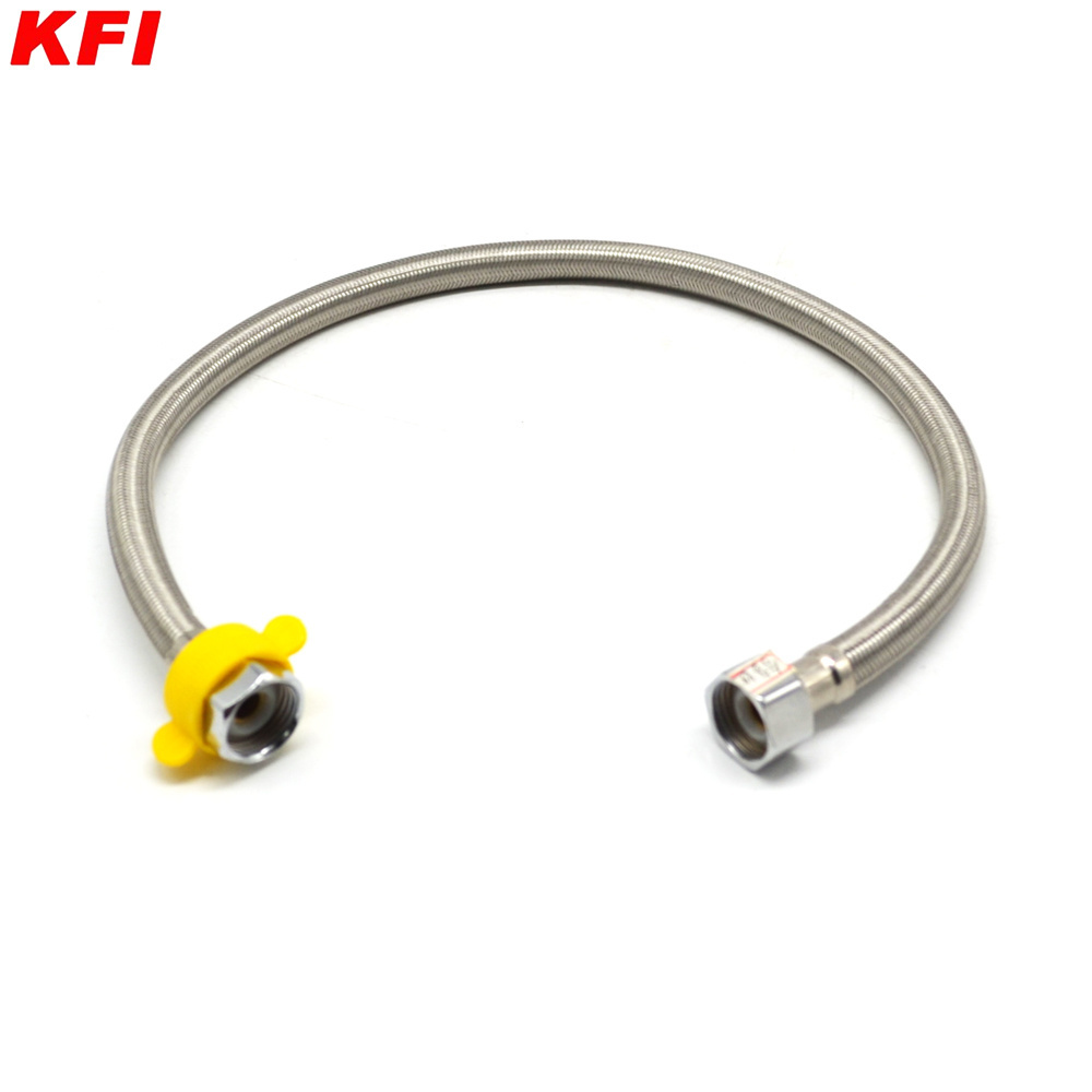 South America Hot Sale Stainless Steel Wire Braided Flexible Kitchen Faucet Water Connection Extension Hose Pipe