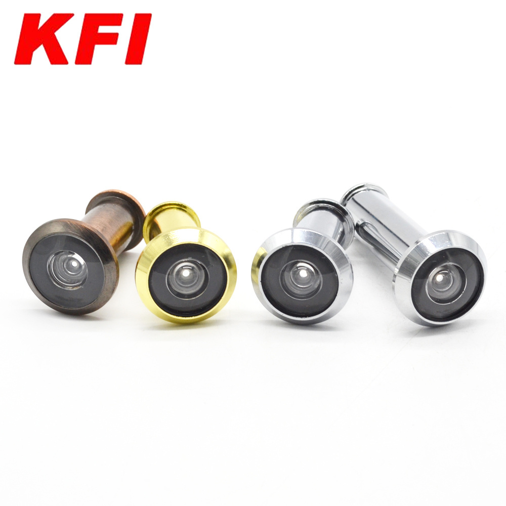 Factory price zinc alloy good quality 180 degree door viewer peephole glass lens for wood door