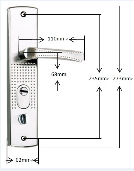 China manufacturer outdoor and  interior door handles long plate door handle with gold bronze luxury color door handle