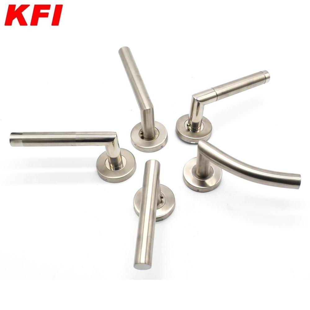 High-end Hot Sale stainless steel apartment fireproof solid lever type door handle