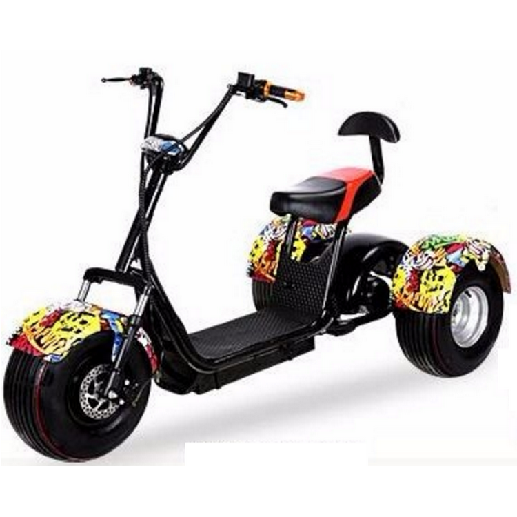 Electric Motor Tricycle Scooter Motorcycle 3 Wheels Tilting Electric Trike