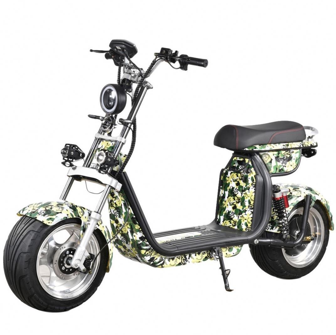 USA Warehouse Free Shipping 18*9.5 2000W 60V 50 Km/H CE Certified Citycoco Fat Tire Electric Scooter