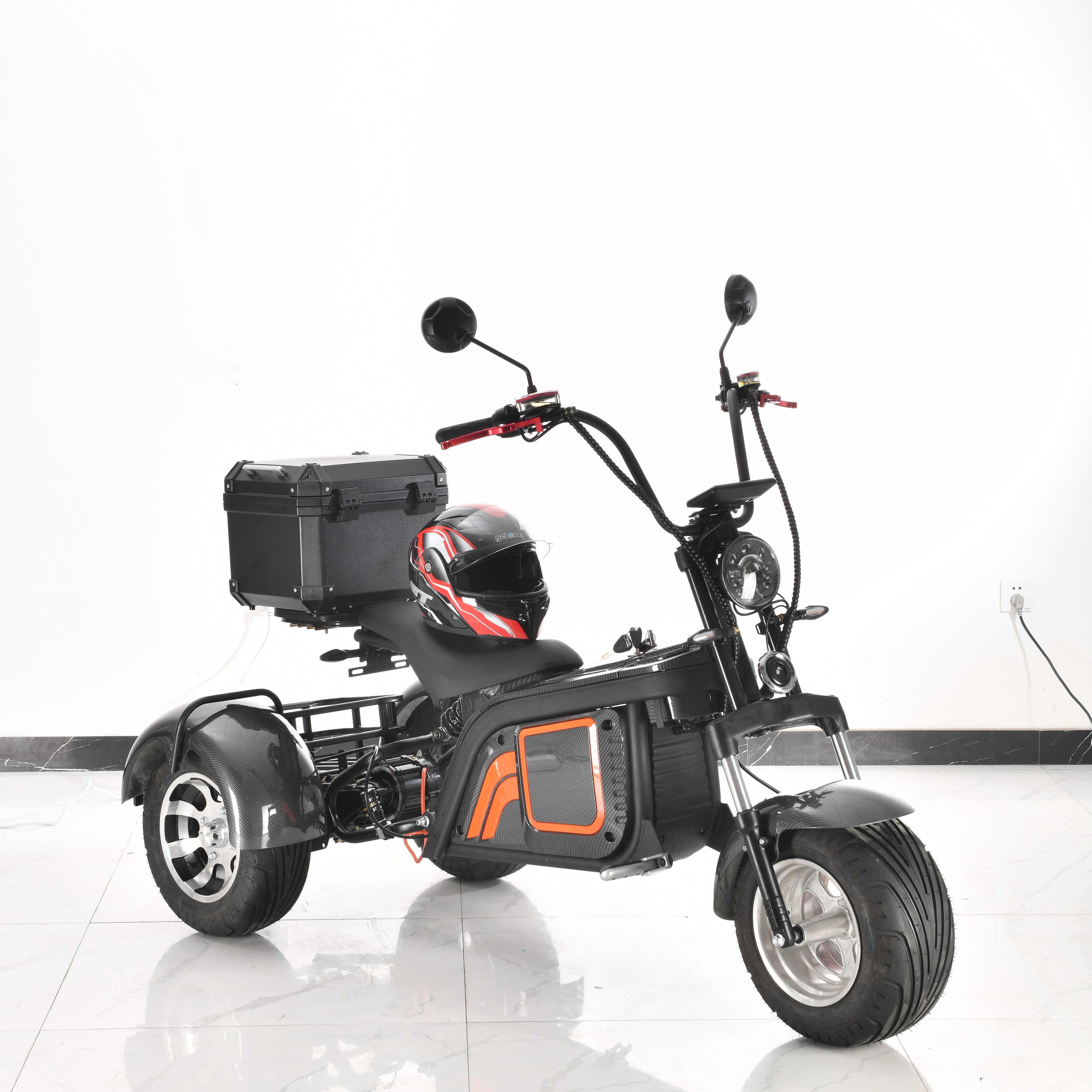 New Powerful 1000W Delivery Bike Mobility Off Road Eec Pedal Tricycle 3 Wheel Trailer Three Wheel Electric Cargo Scooter