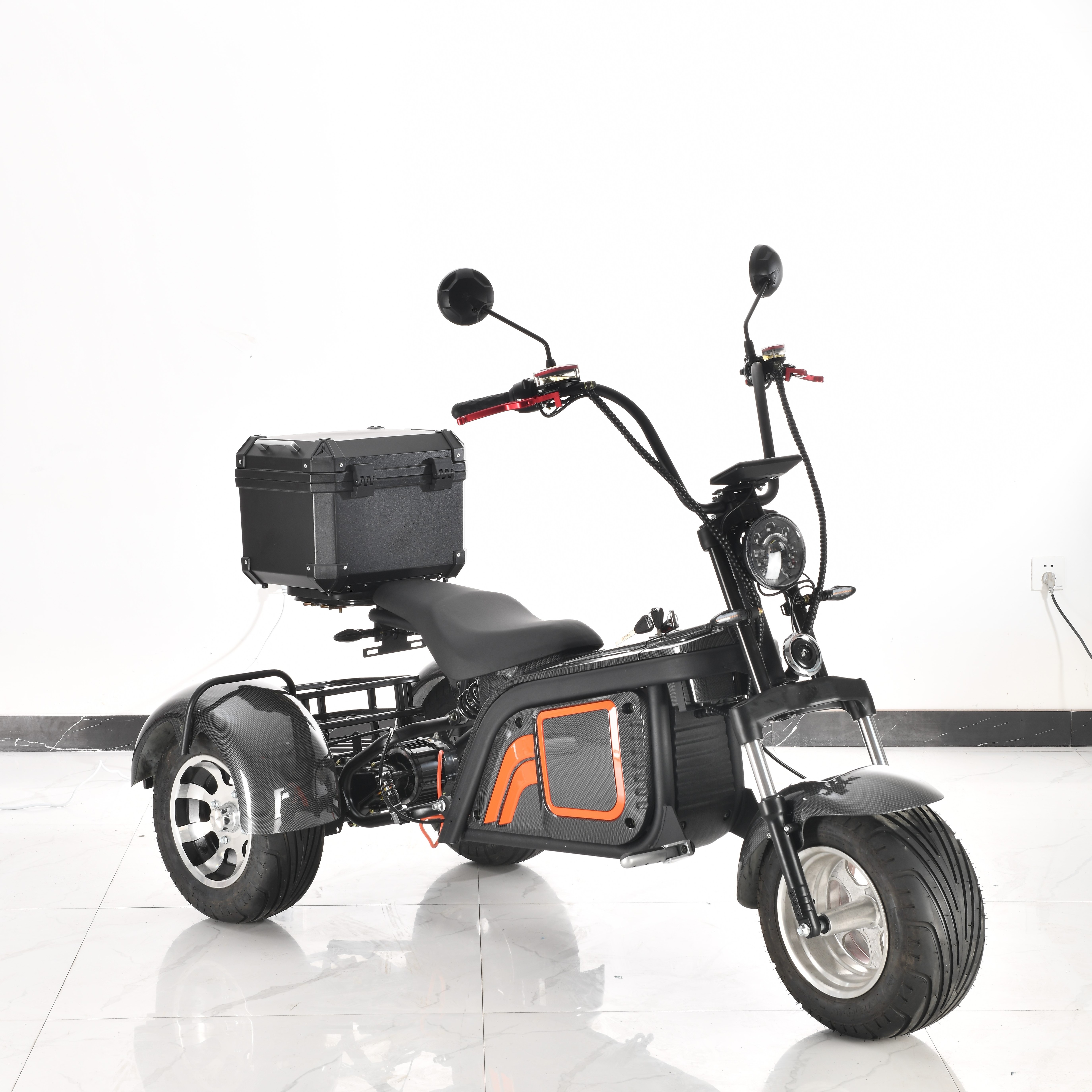 New Powerful 1000W Delivery Bike Mobility Off Road Eec Pedal Tricycle 3 Wheel Trailer Three Wheel Electric Cargo Scooter