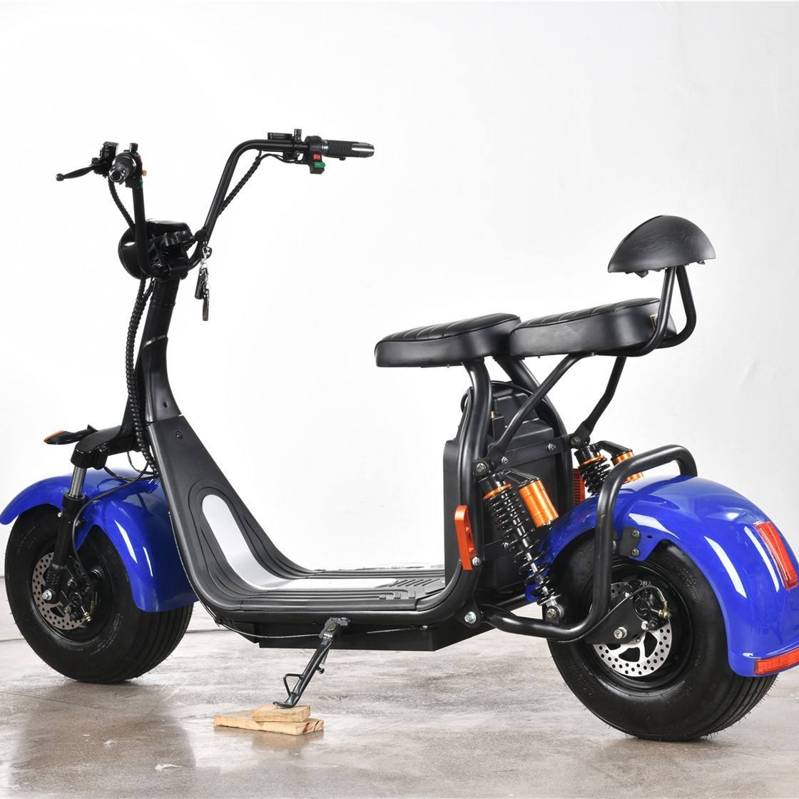 Engtian Newest Hot Selling 2 Wheels Electric Motorcycles Powerful Offroad Citycoco 1000W Lifan Electric Motors Scooter