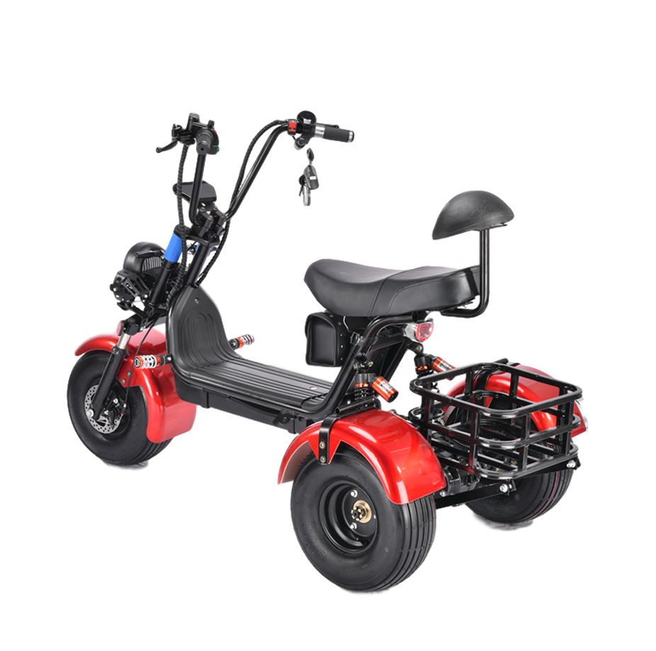 Three-wheel Scooter Adult Open Electric Tricycle Citycoco 3 Wheel Electric Scooter 1000W Handicapped Scooters