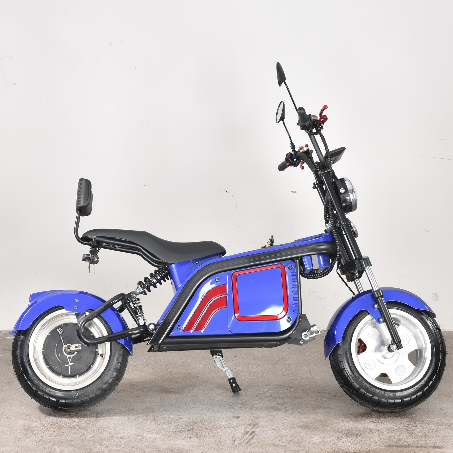 60V 1500 3 Wheel Electric Scooter New Designed 2 Wheel Electric Scooter Motorcycle With Side Tank Car