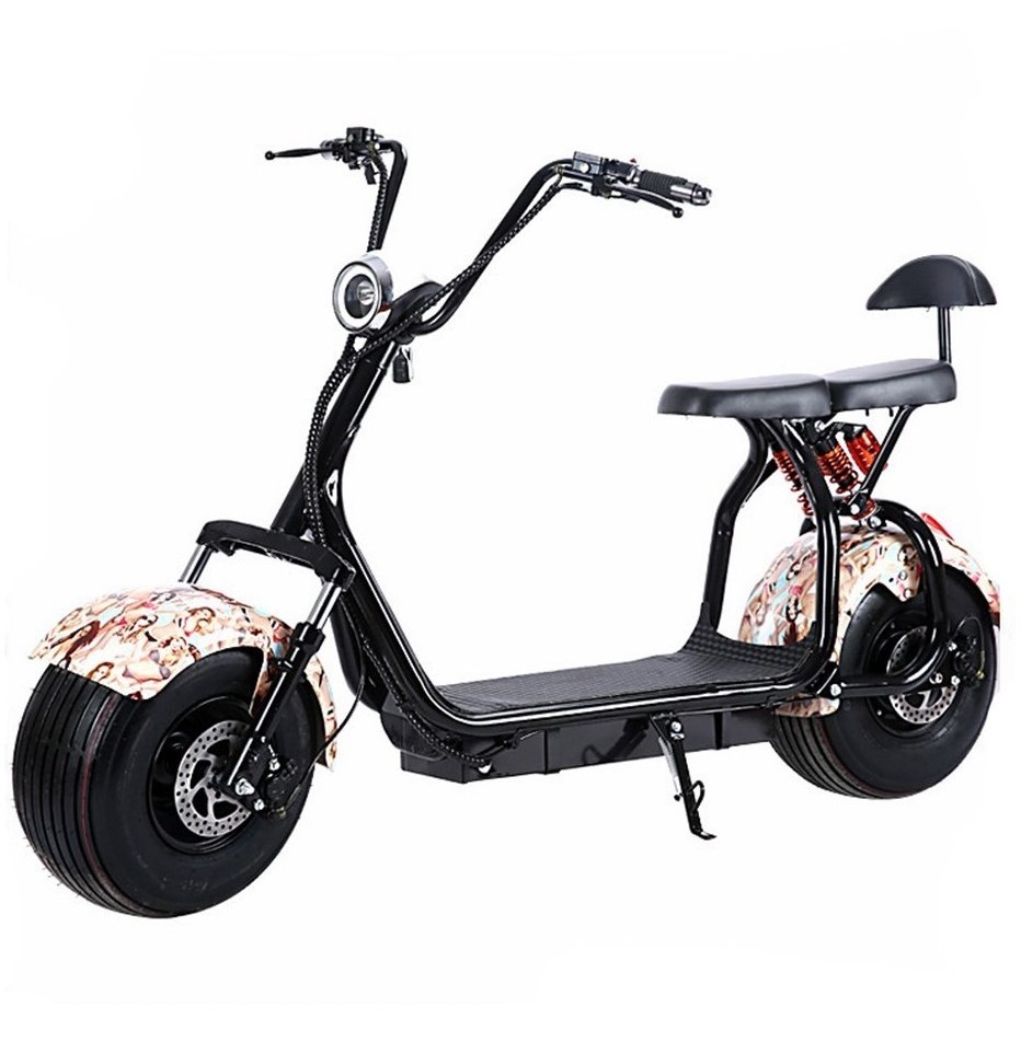 Bicicleta Eletrica 2000W 3000W Brushless Motor Double Battery Fat Tire Scooter Citycoco Electric Motorcycle