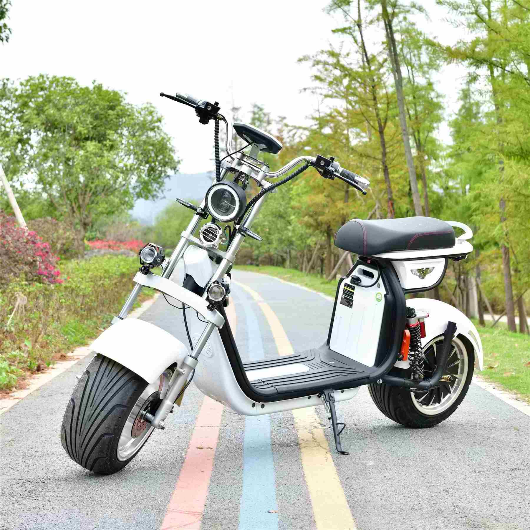 yide 1200W Fat Wheel Waterproof Electric Scooter With Sidecar Italy Uk 90Km/H Accessories Animal Scooters Sales With Seat