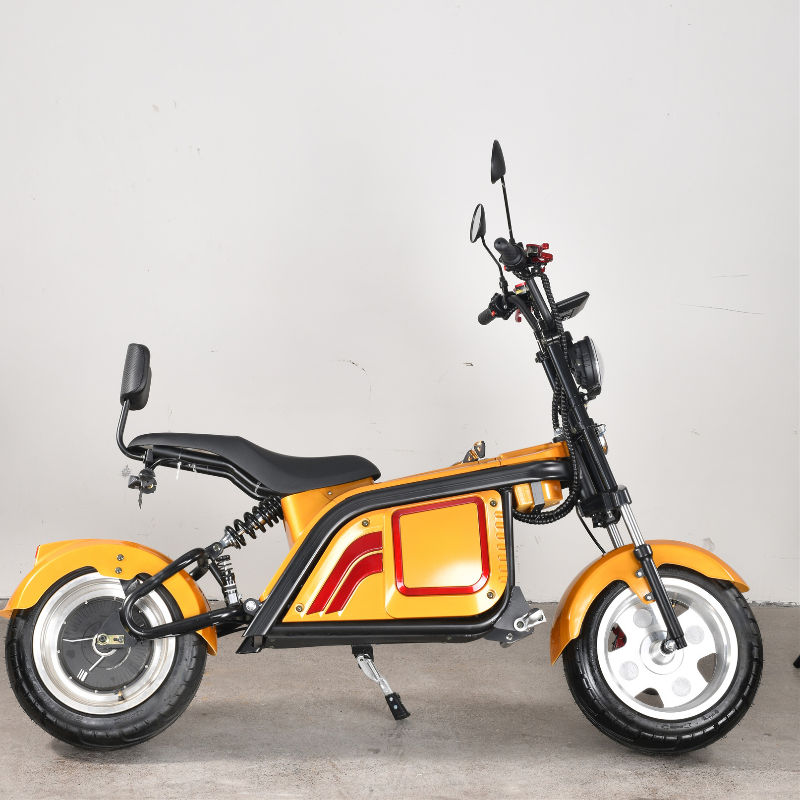 60V 1500 3 Wheel Electric Scooter New Designed 2 Wheel Electric Scooter Motorcycle With Side Tank Car