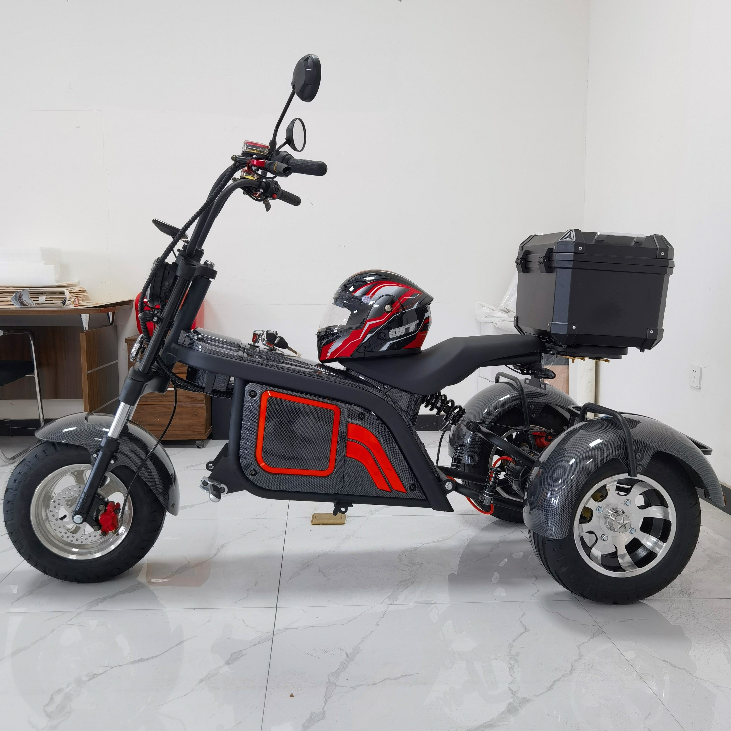 High Quality India ICAT Electric Rickshaw Battery Electric Tricycle