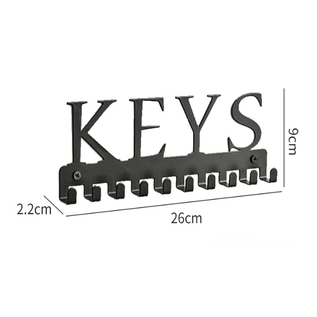 Metal Wall Key Holder Key Holders Hooks Organizer Hanger Rack  Metal Key Hook for Wall