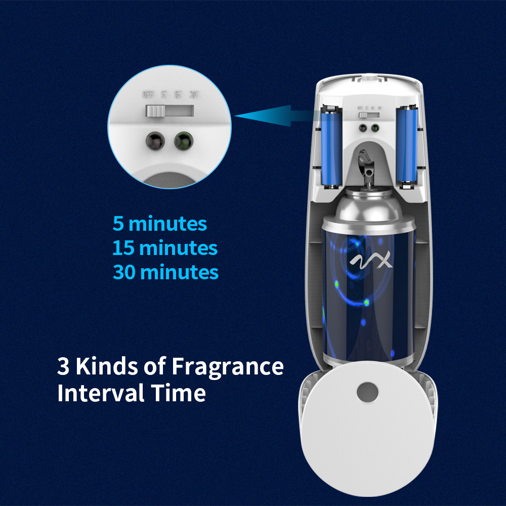 China Factory Wall Mounted Deodorant Automatic Perfume Spray Aerosol Air Freshener Dispenser with OEM