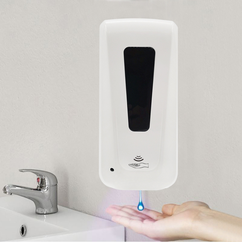 In Stock 1000ml Auto Alcohol Sensor Soap Dispenser Wall Mounted Touchless Gel Foam Liquid Automatic Hand Sanitizer Dispenser