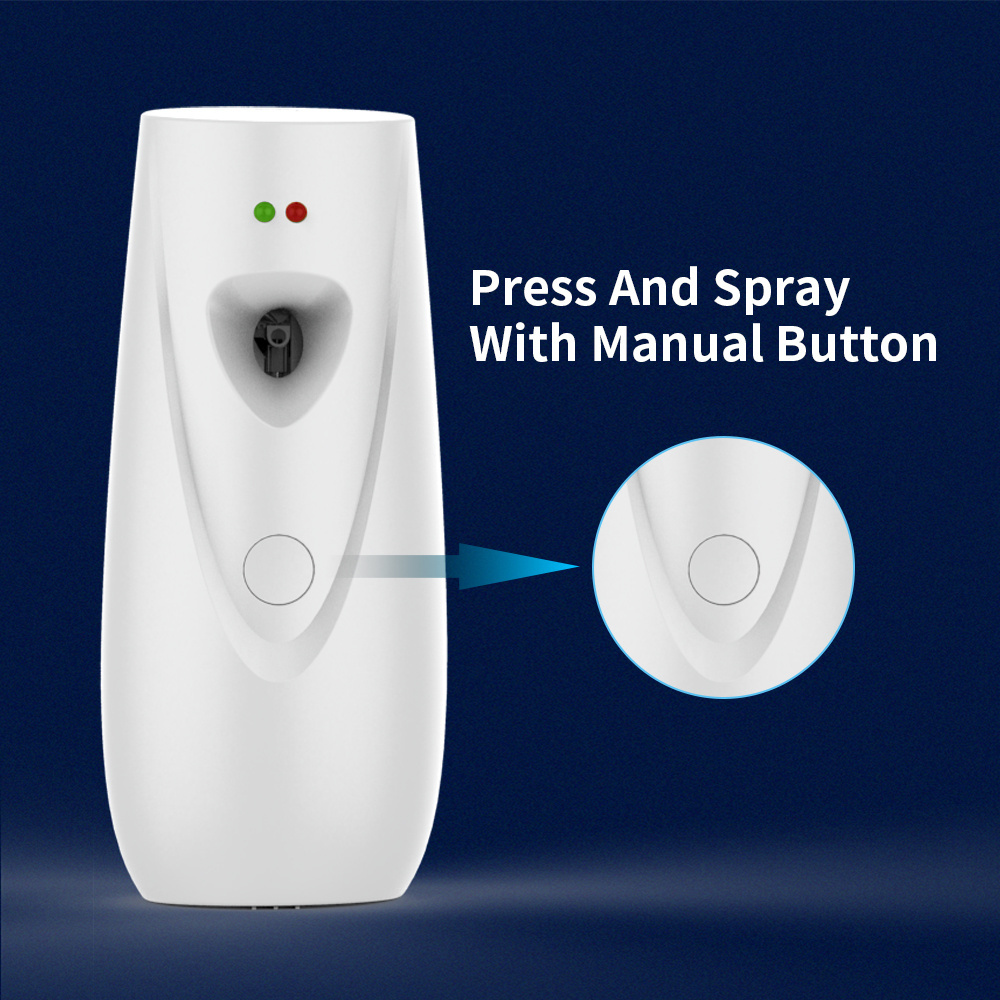 Toilet Motion Sensor Battery Operated Wall Mounted Perfume Fragrance Spray Adjustable Air Freshener Automatic Aerosol Dispenser