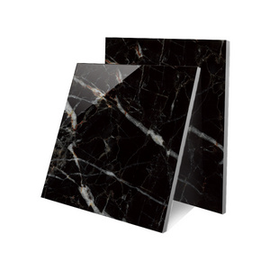 Foshan Shiny Porcelain Tiles 60x60 Ceramic Floor Black Gold Porcelain Tile