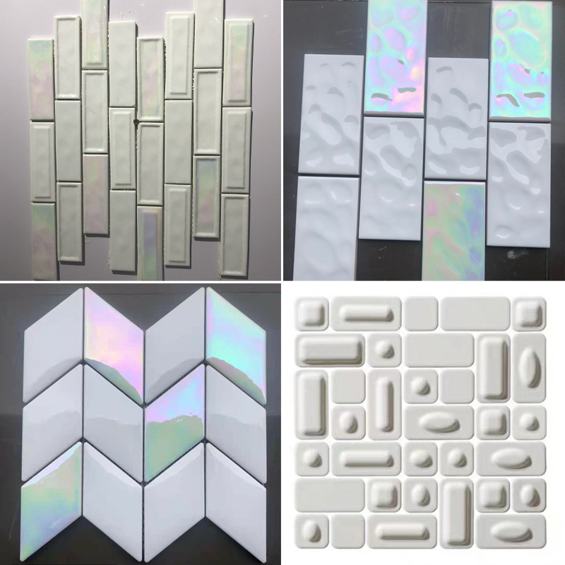 High Quality Mew Aurora 3d Wall Decor Stickers Tile For Home Backsplash Mosaic Art Floor Tile